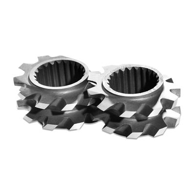 57.6mm Dia TEM48SSの練るブロックは、対ねじ押出機の要素カスタム設計します
