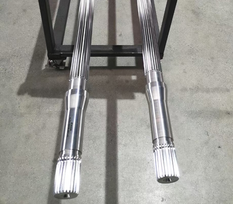 高いトルクの双生児ねじ押出機のMachineComponentsの直径120mmの複雑なスプライン シャフト